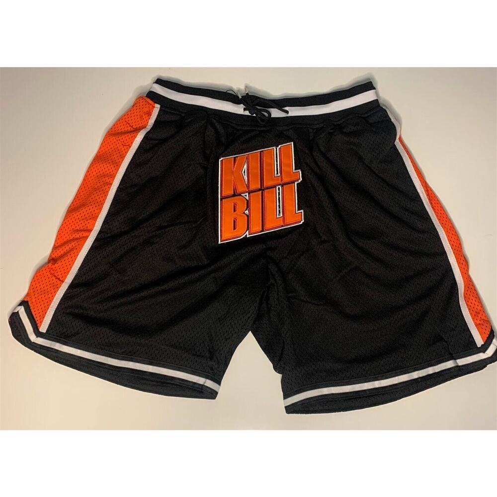 KILL BILL Black/Orange Headgear Classics Basketball Shorts ~Never Worn~ S M L‎